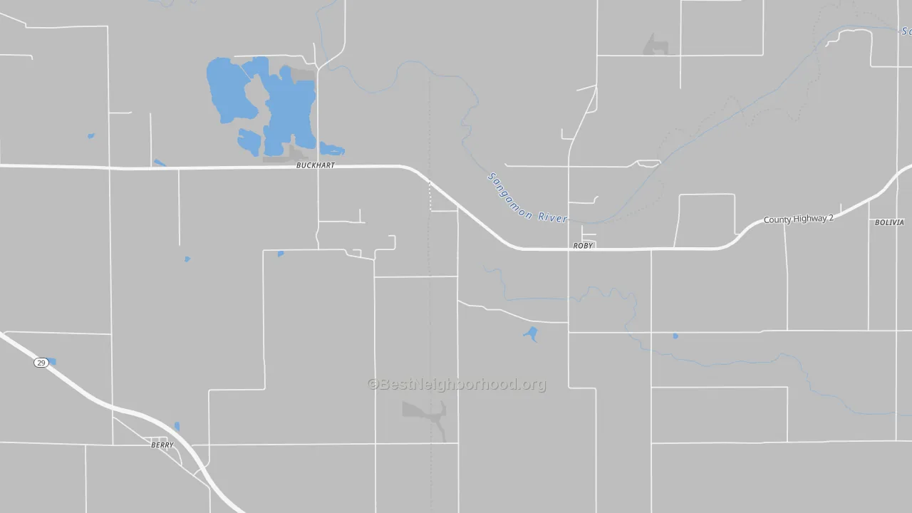Transit Grade map of Roby, IL