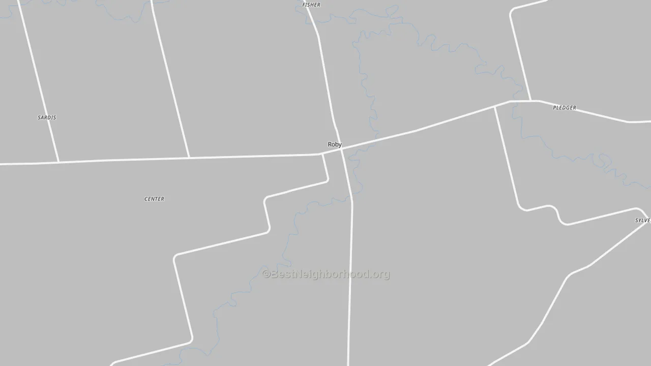 Transit Grade map of Roby, TX