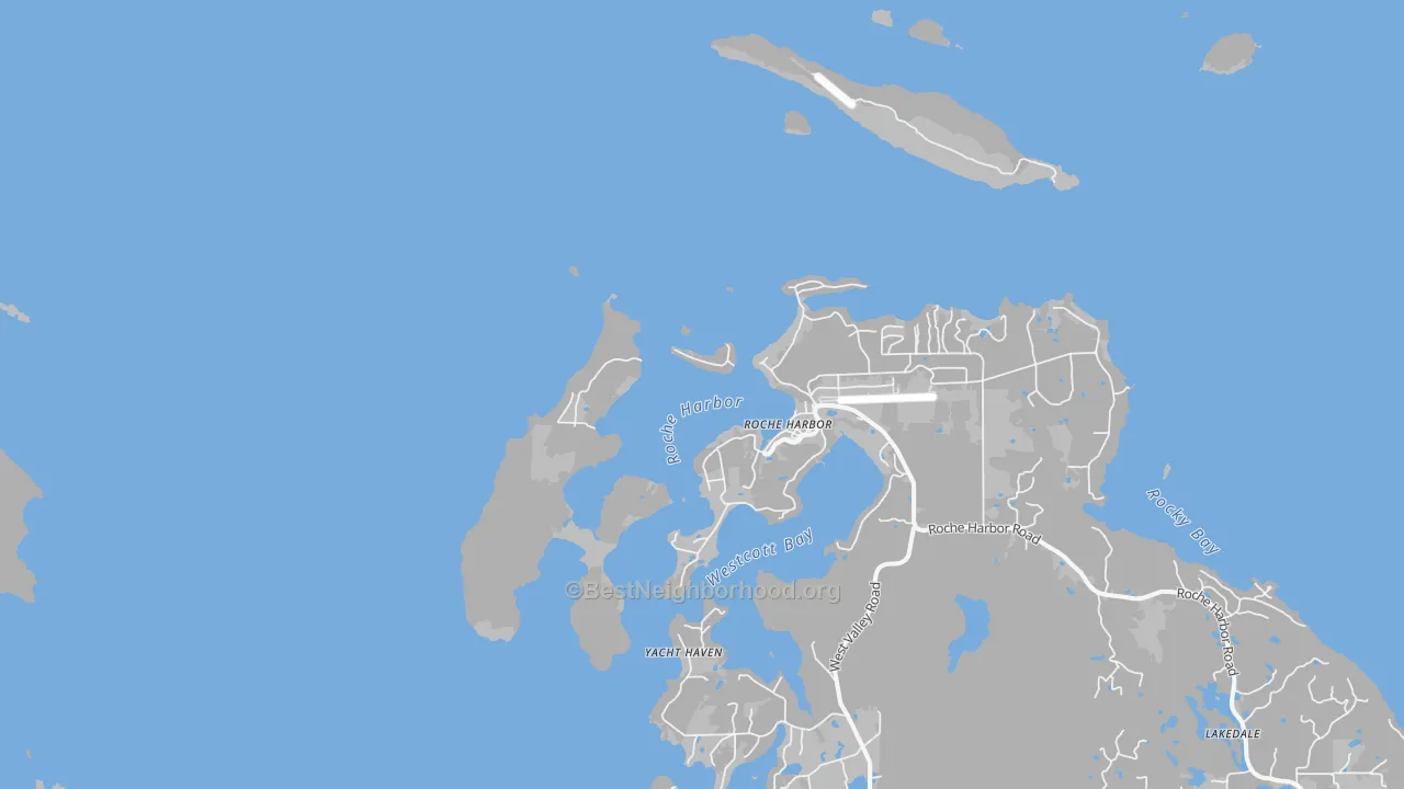 Transit Grade map of Roche Harbor, WA