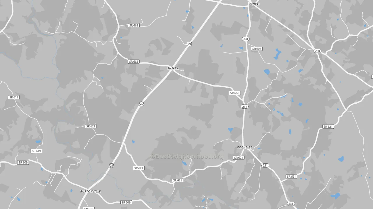 Transit Grade map of Rochelle, VA