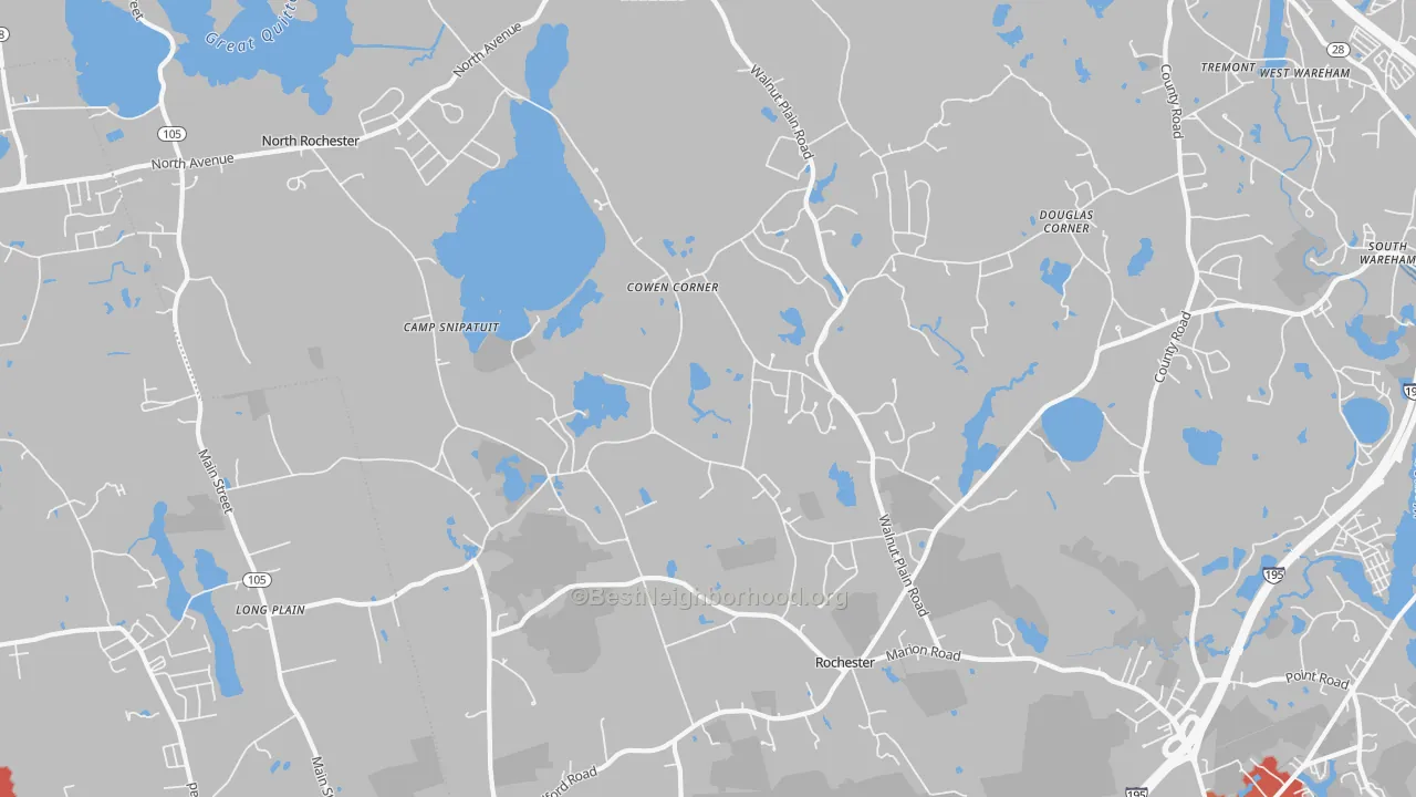 Transit Grade map of Rochester, MA