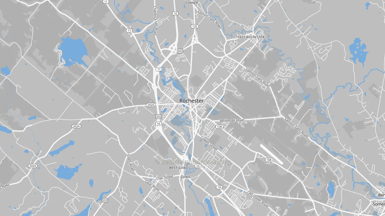 Transit Grade map of Rochester, NH