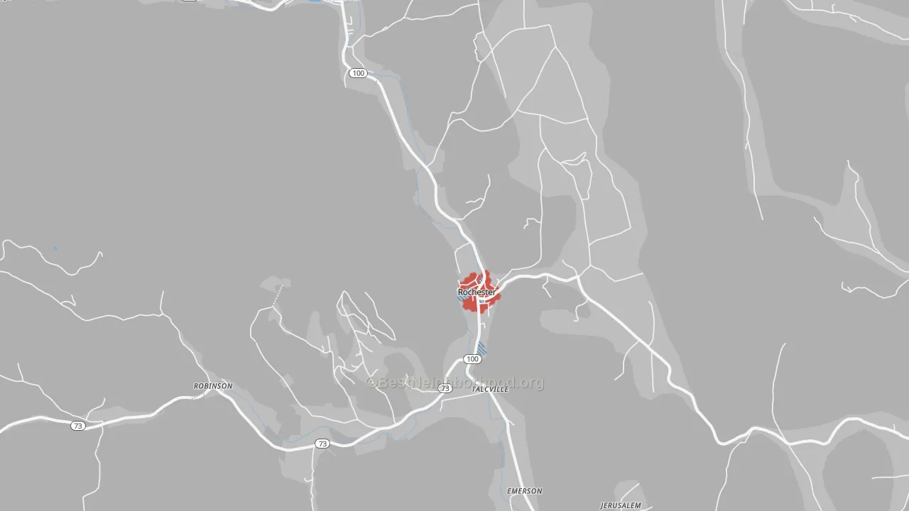 Transit Grade map of Rochester, VT