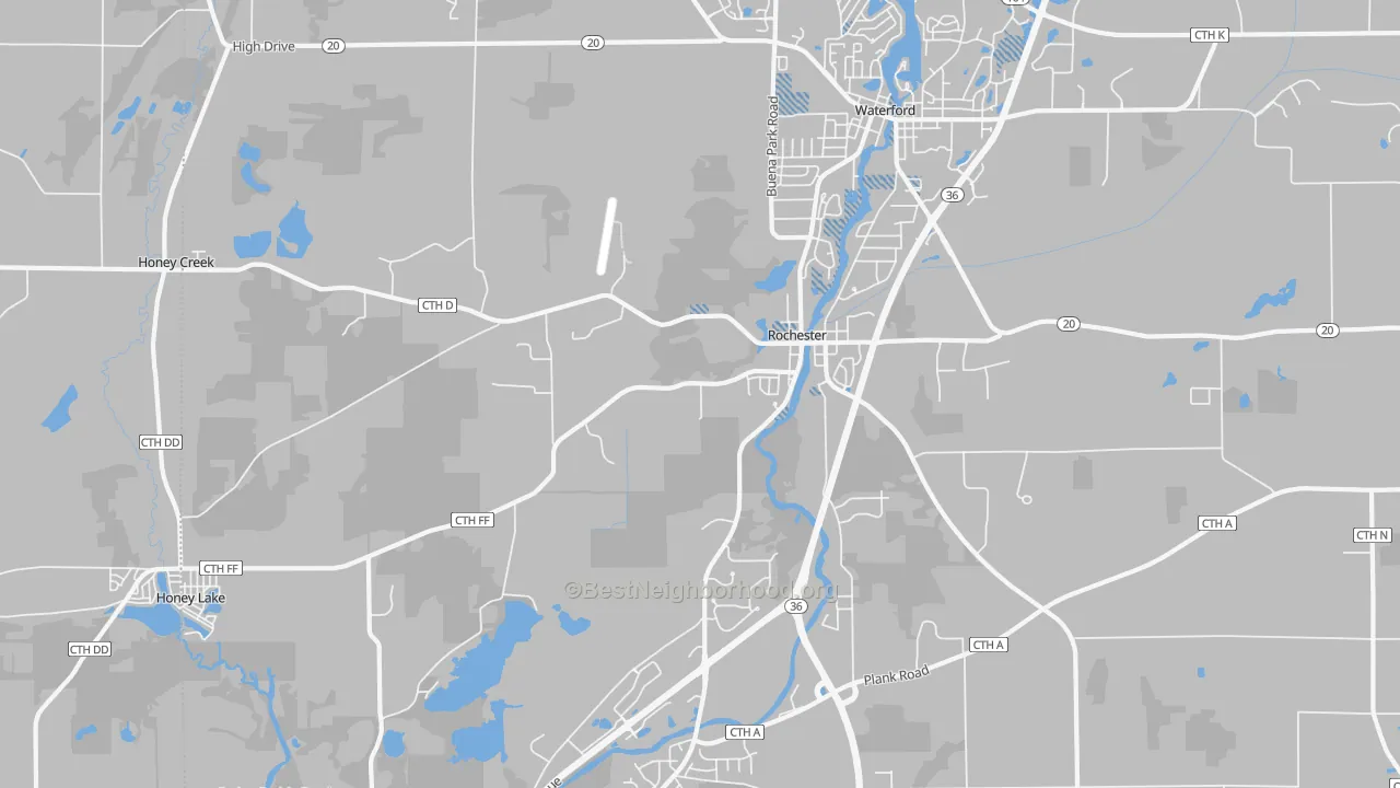 Transit Grade map of Rochester, WI
