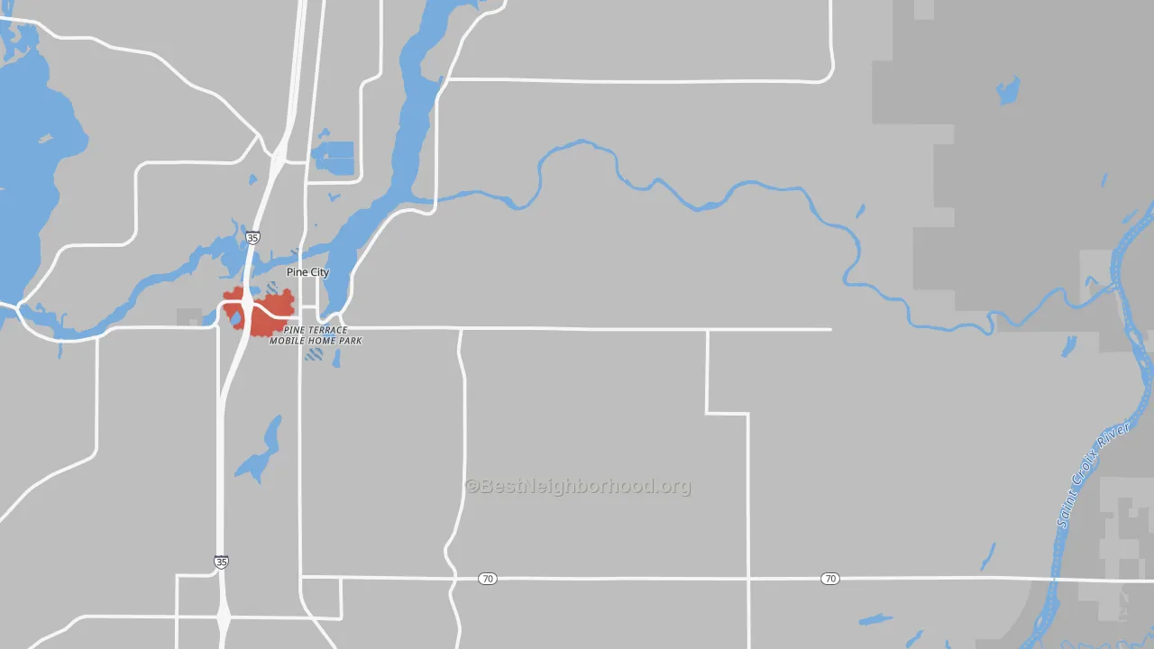 Transit Grade map of Rock Creek, MN