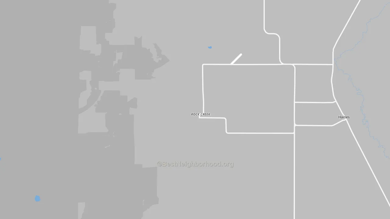 Transit Grade map of Rock Creek, OR