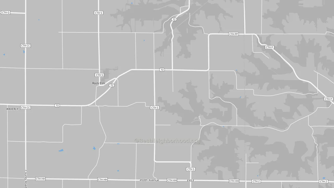 Transit Grade map of Rock Elm, WI