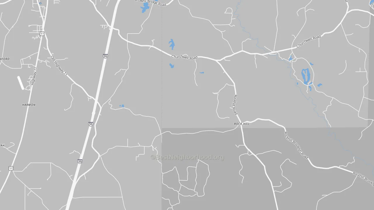 Transit Grade map of Rock Hill, MS