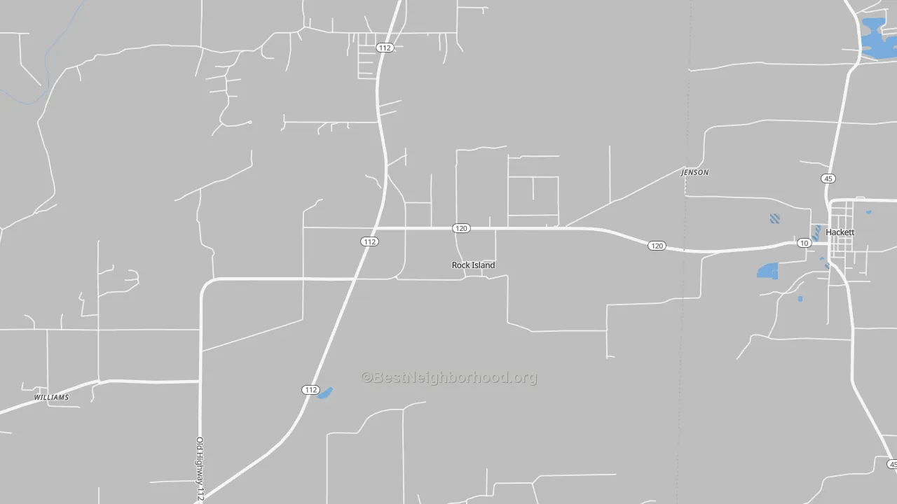 Transit Grade map of Rock Island, OK
