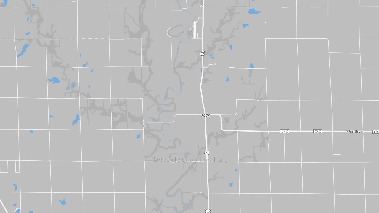 Transit Grade map of Rock, KS