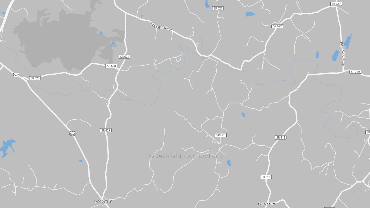 Transit Grade map of Rock Mills, VA