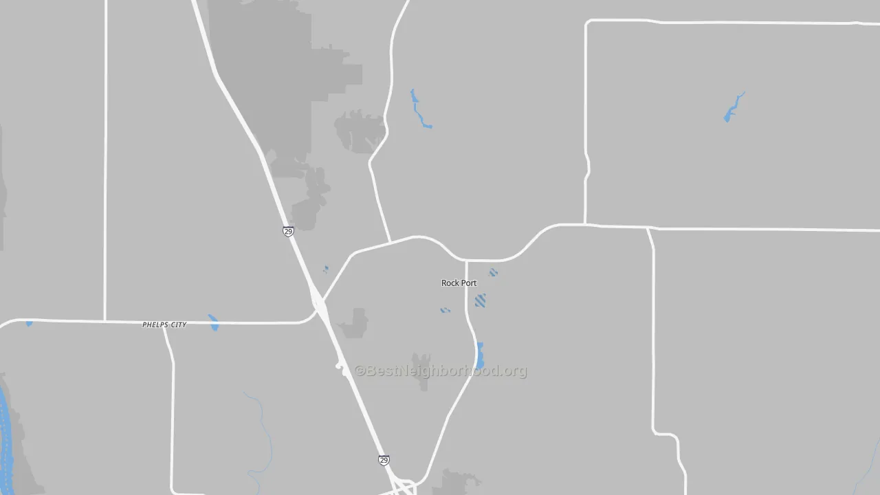 Transit Grade map of Rock Port, MO