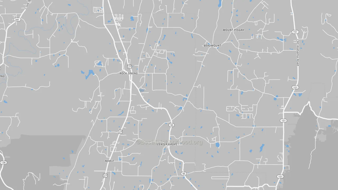 Transit Grade map of Rock Spring, GA