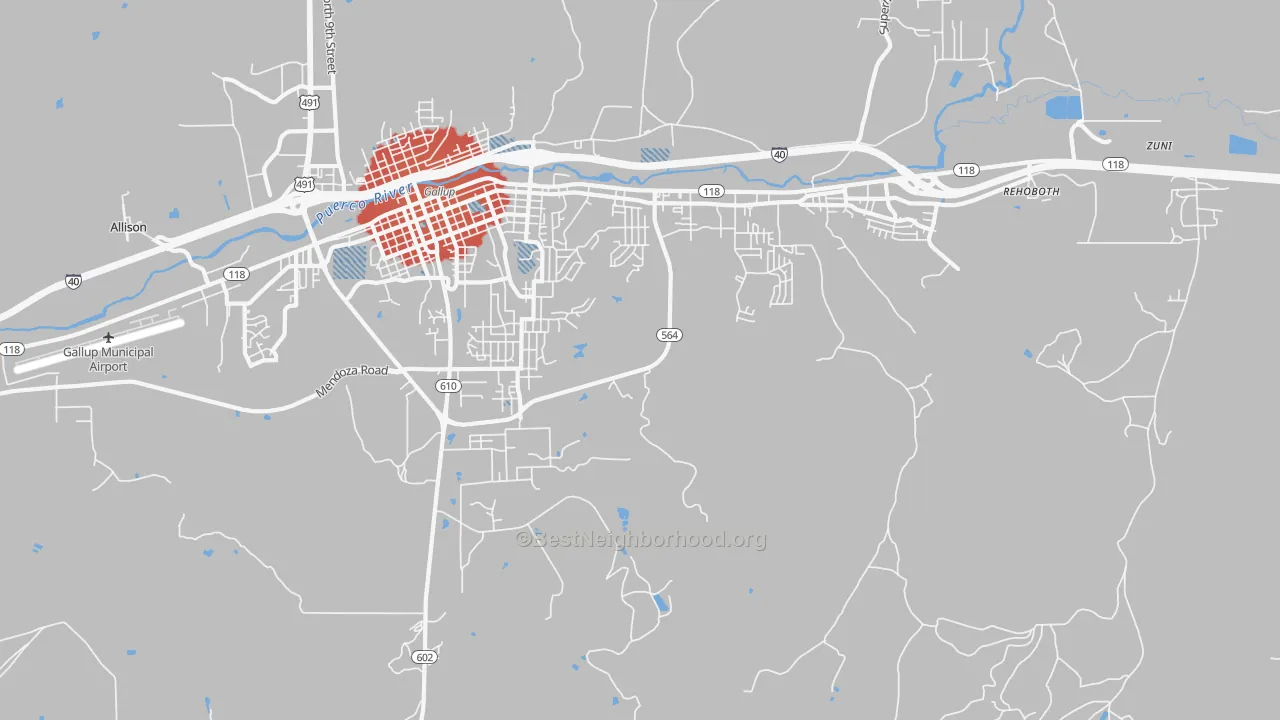 Transit Grade map of Rock Springs, NM