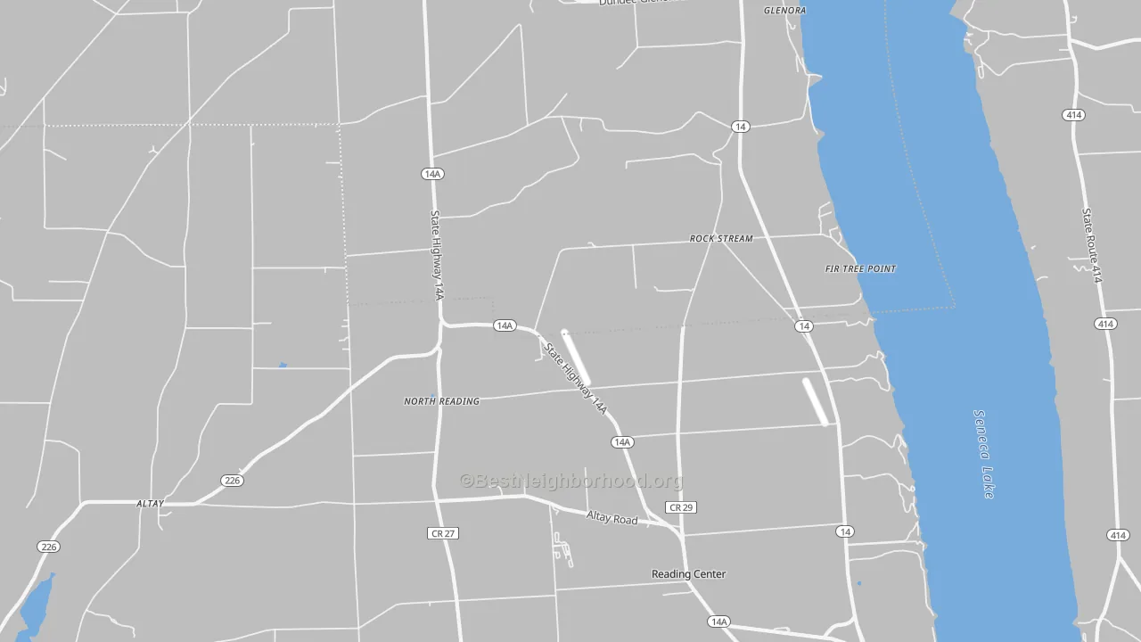 Transit Grade map of Rock Stream, NY