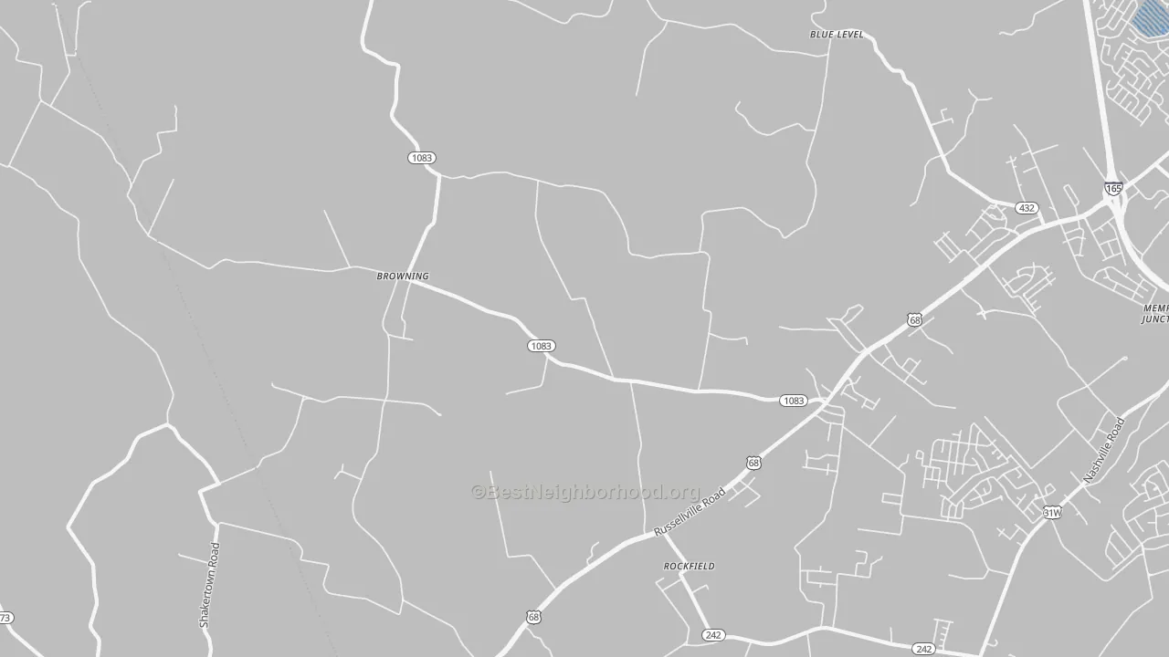 Transit Grade map of Rockfield, KY