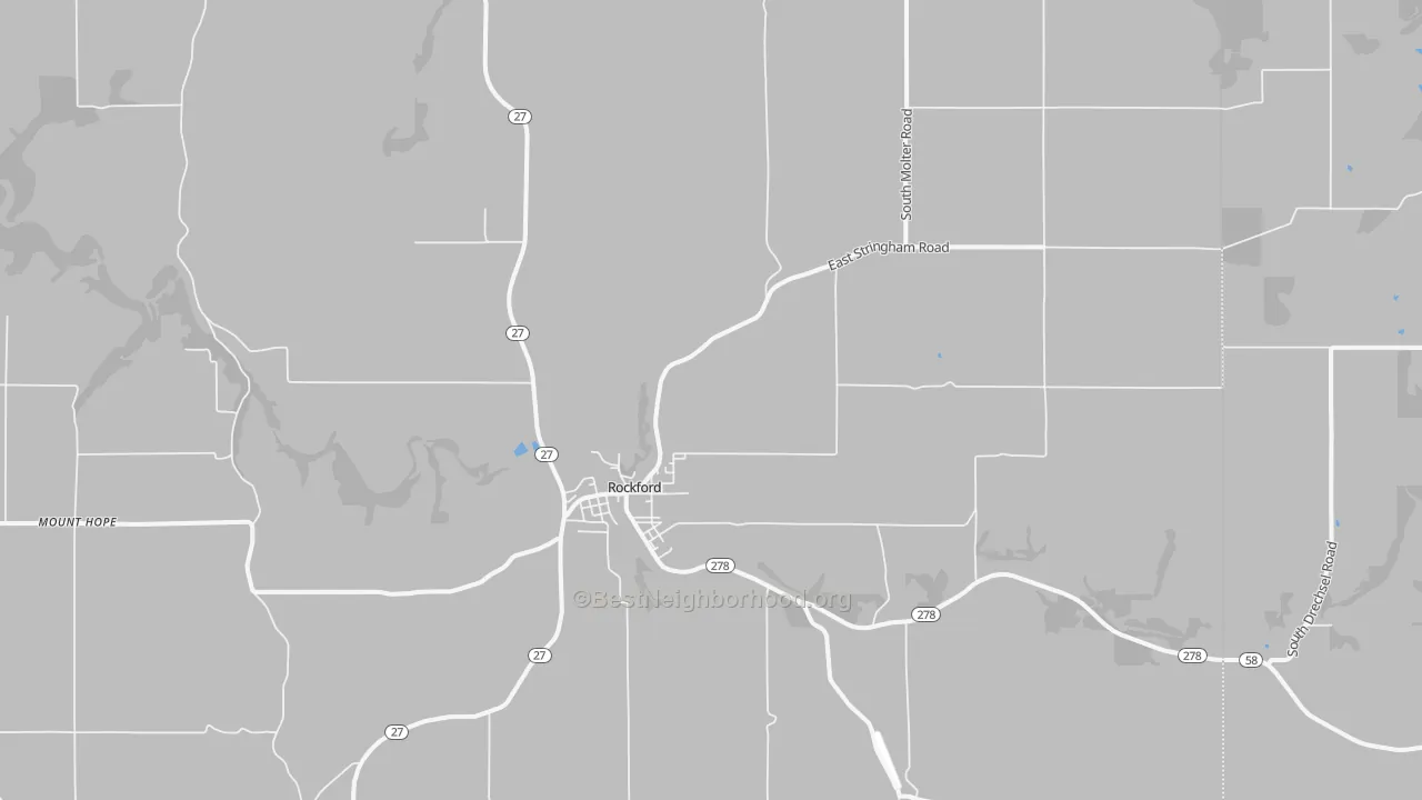 Transit Grade map of Rockford, WA