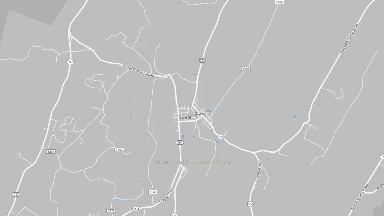 Transit Grade map of Rockhill Furnace, PA