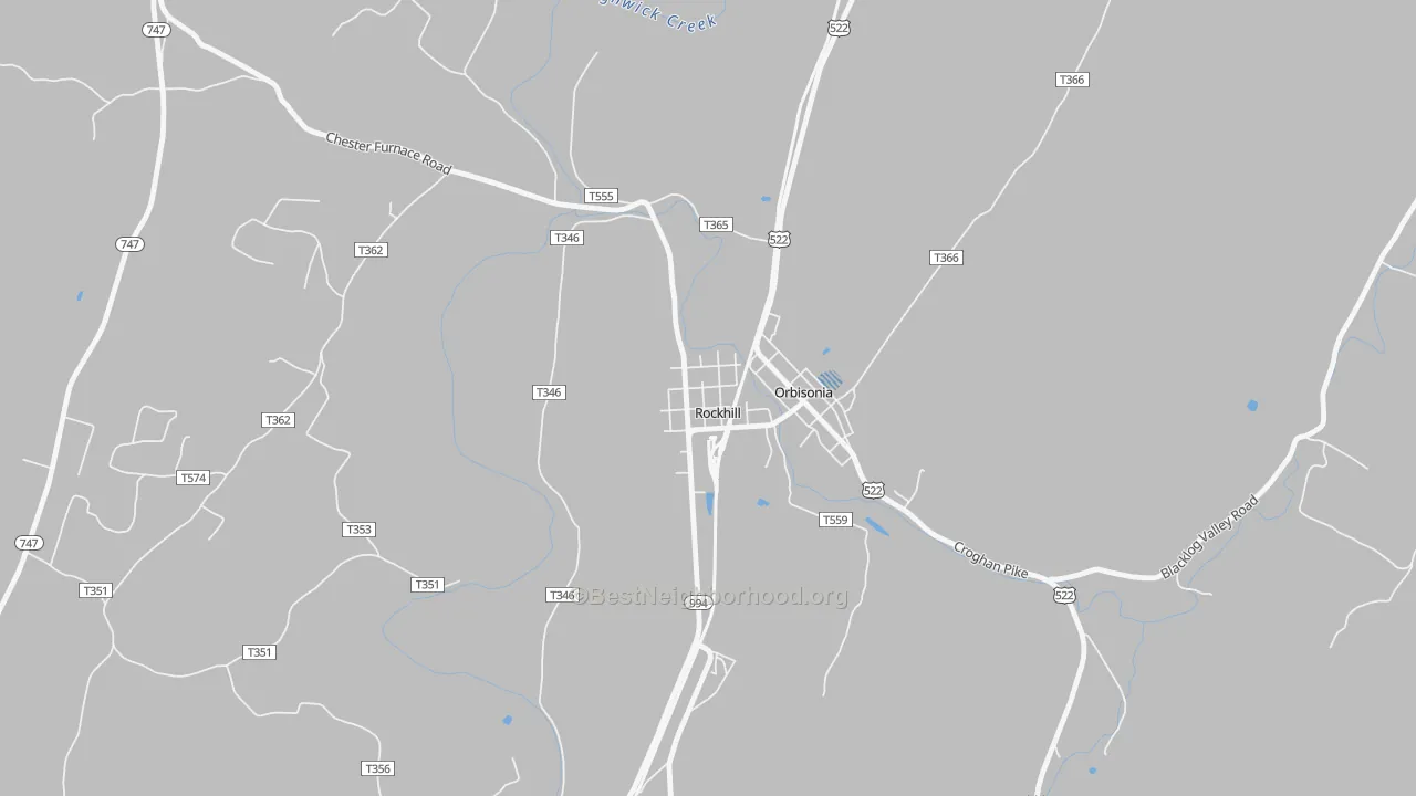 Transit Grade map of Rockhill, PA
