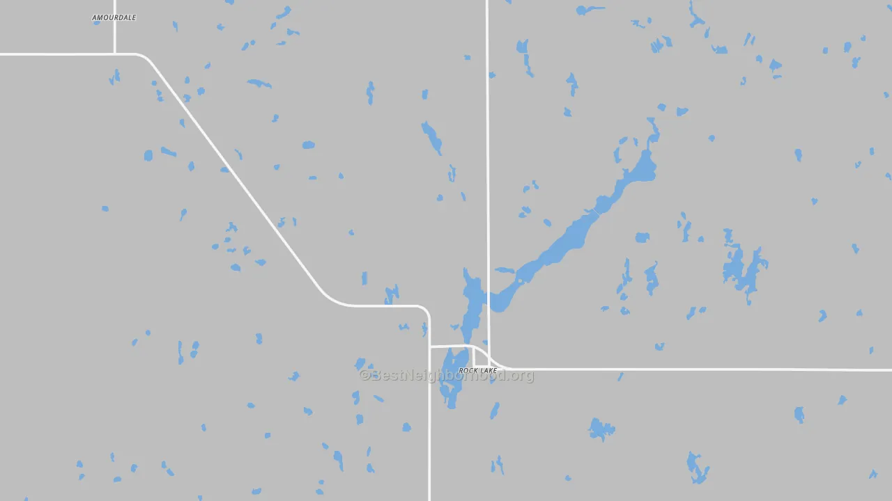 Transit Grade map of Rocklake, ND