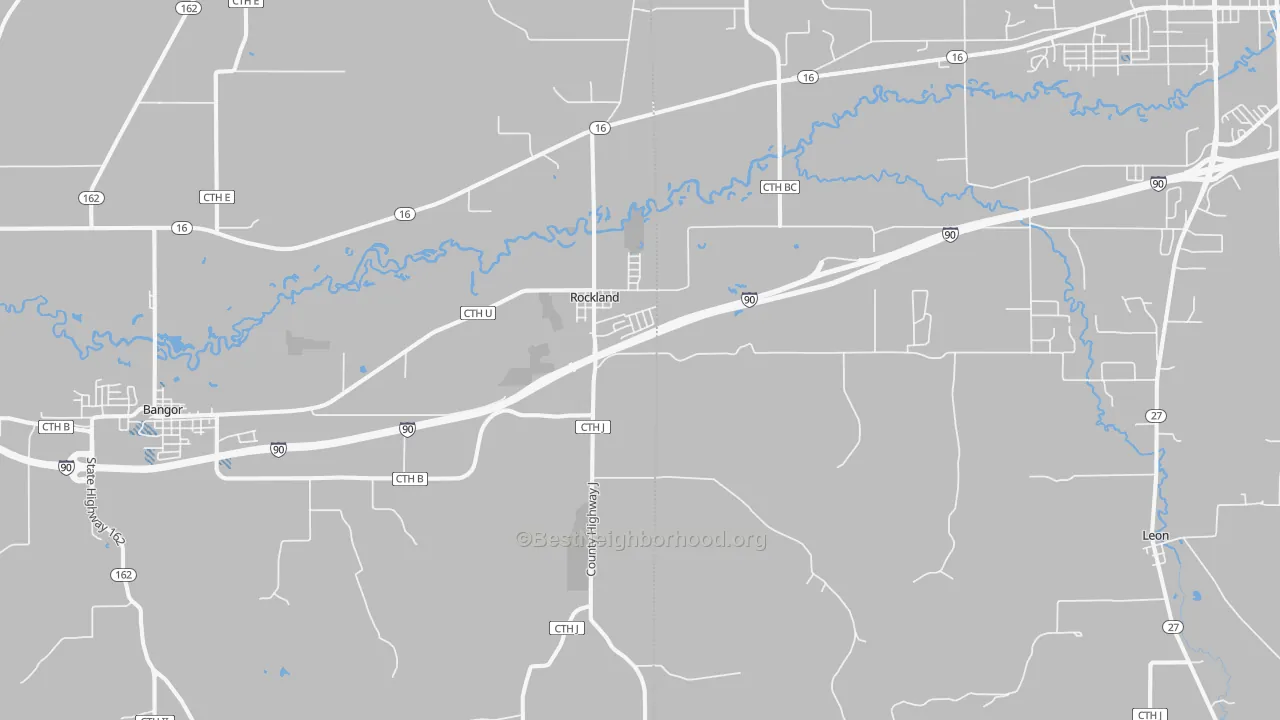 Transit Grade map of Rockland, WI