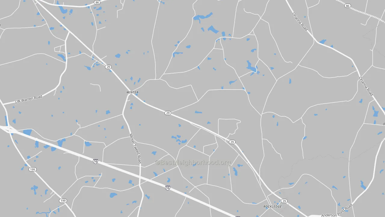 Transit Grade map of Rockledge, GA