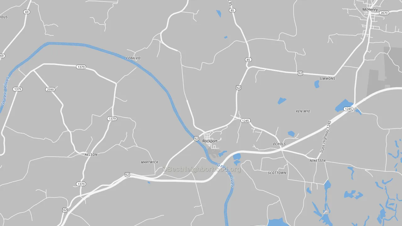Transit Grade map of Rockport, KY