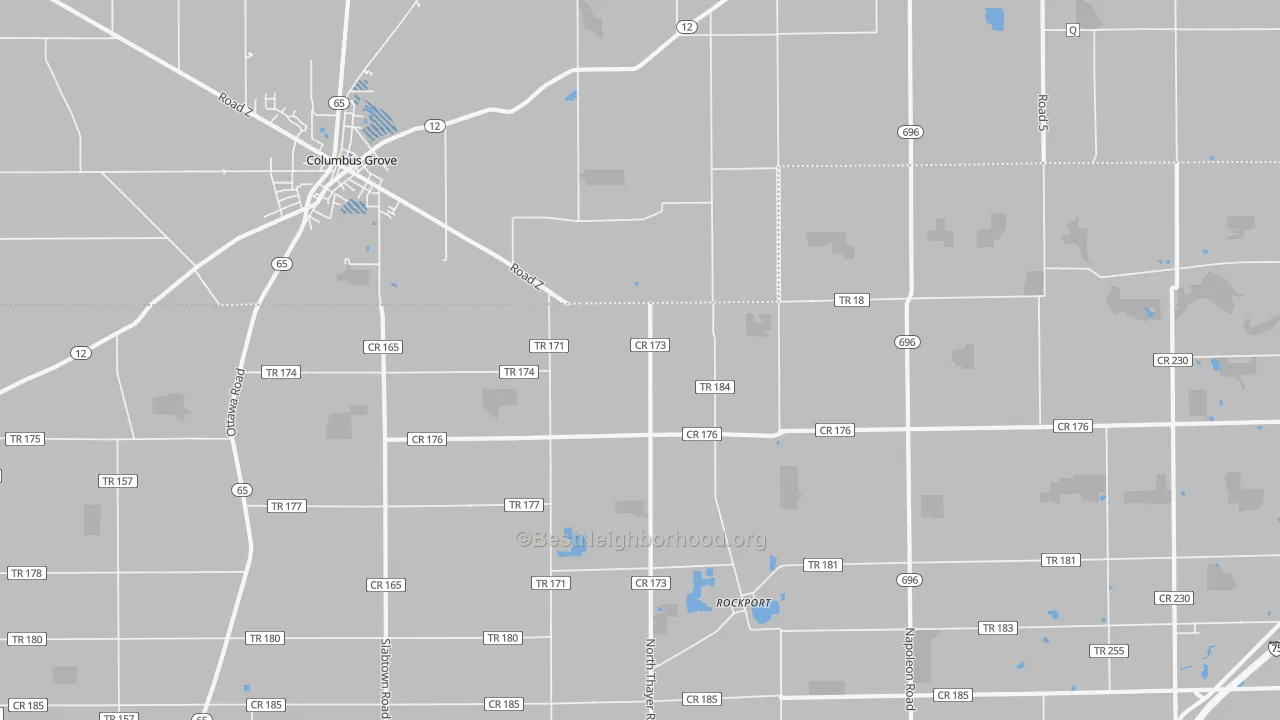 Transit Grade map of Rockport, OH