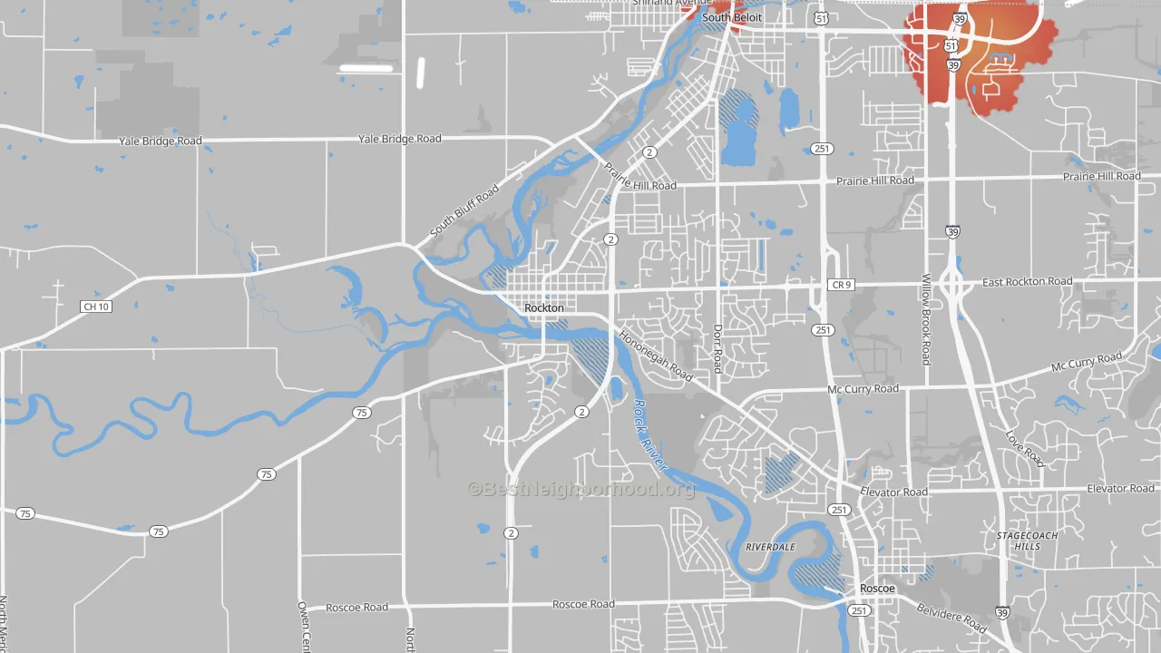 Transit Grade map of Rockton, IL
