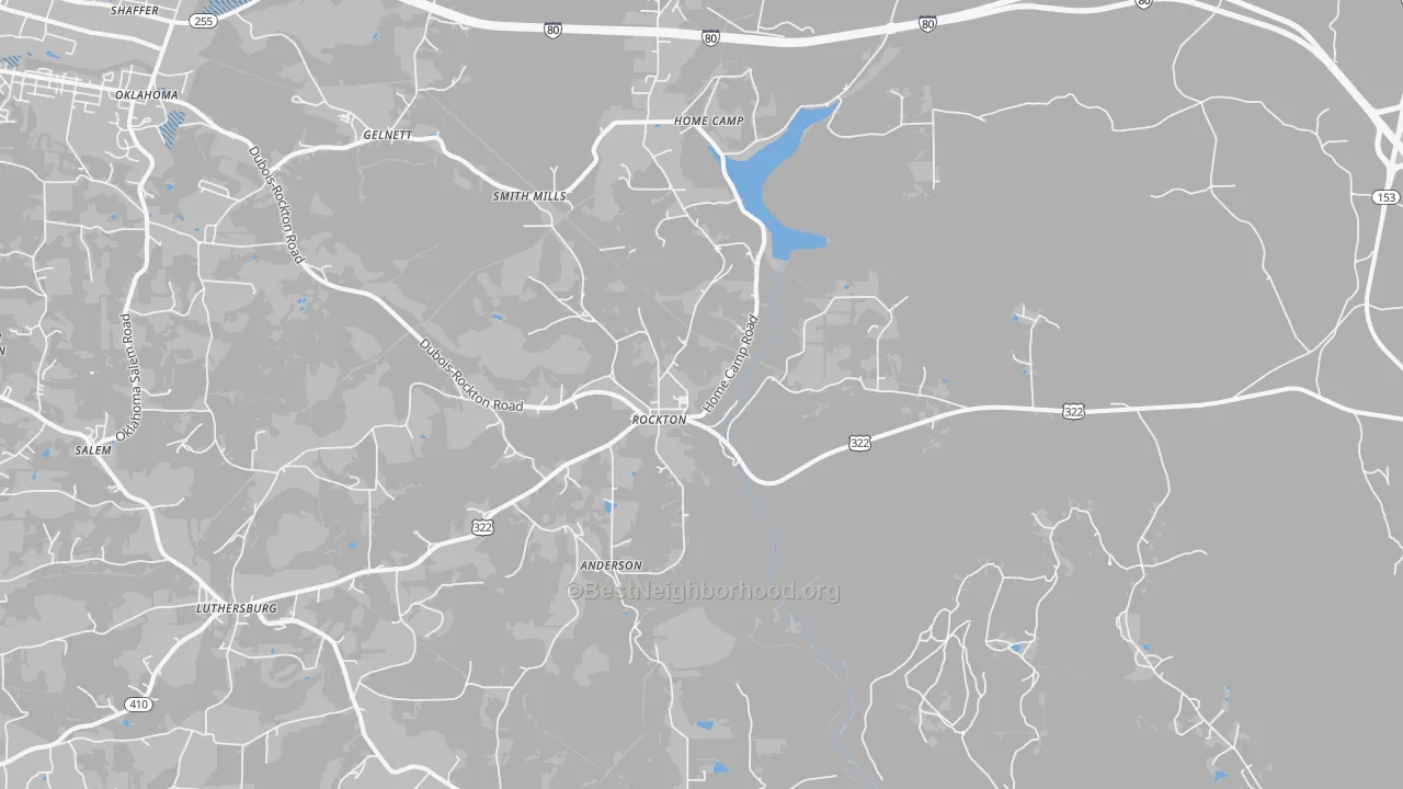 Transit Grade map of Rockton, PA