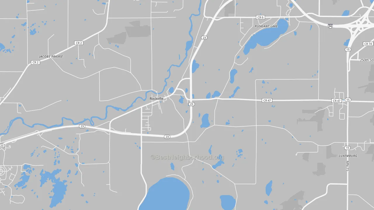 Transit Grade map of Rockville, MN