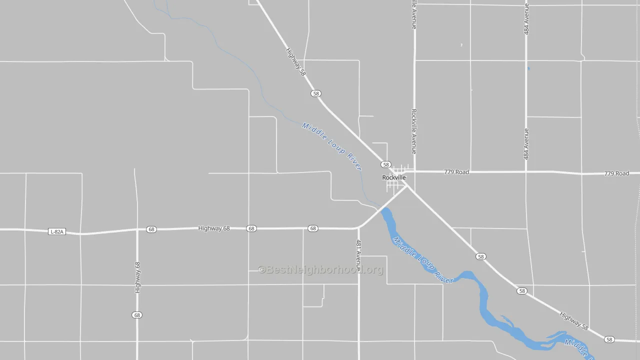 Transit Grade map of Rockville, NE
