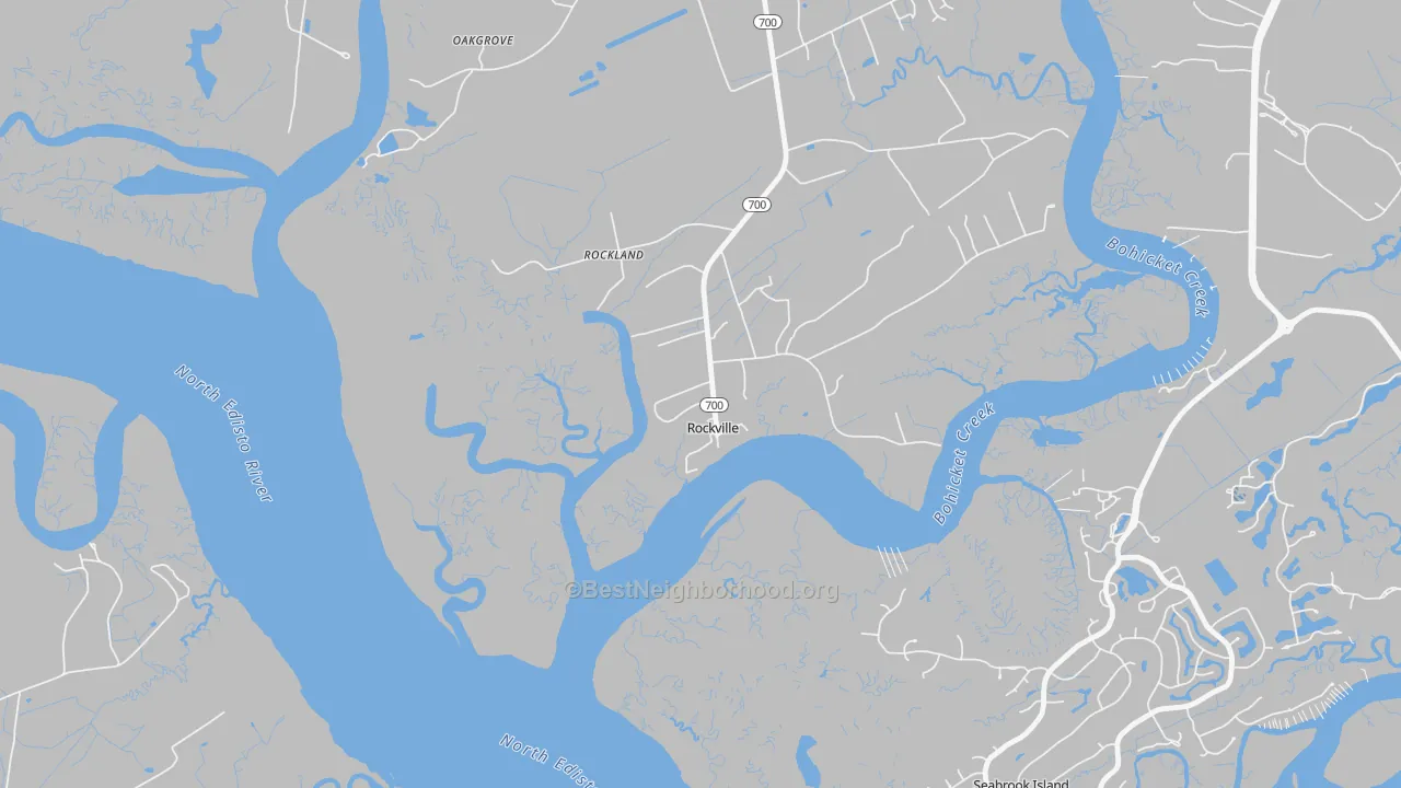 Transit Grade map of Rockville, SC