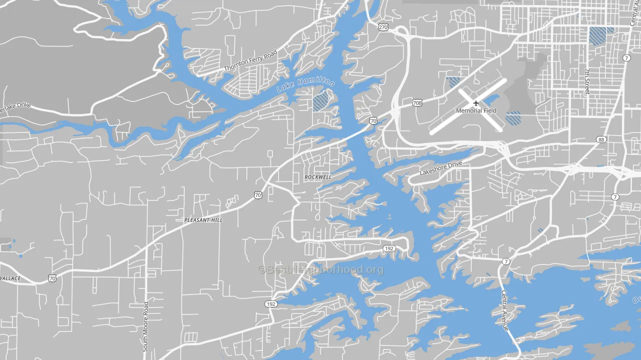 Transit Grade map of Rockwell, AR