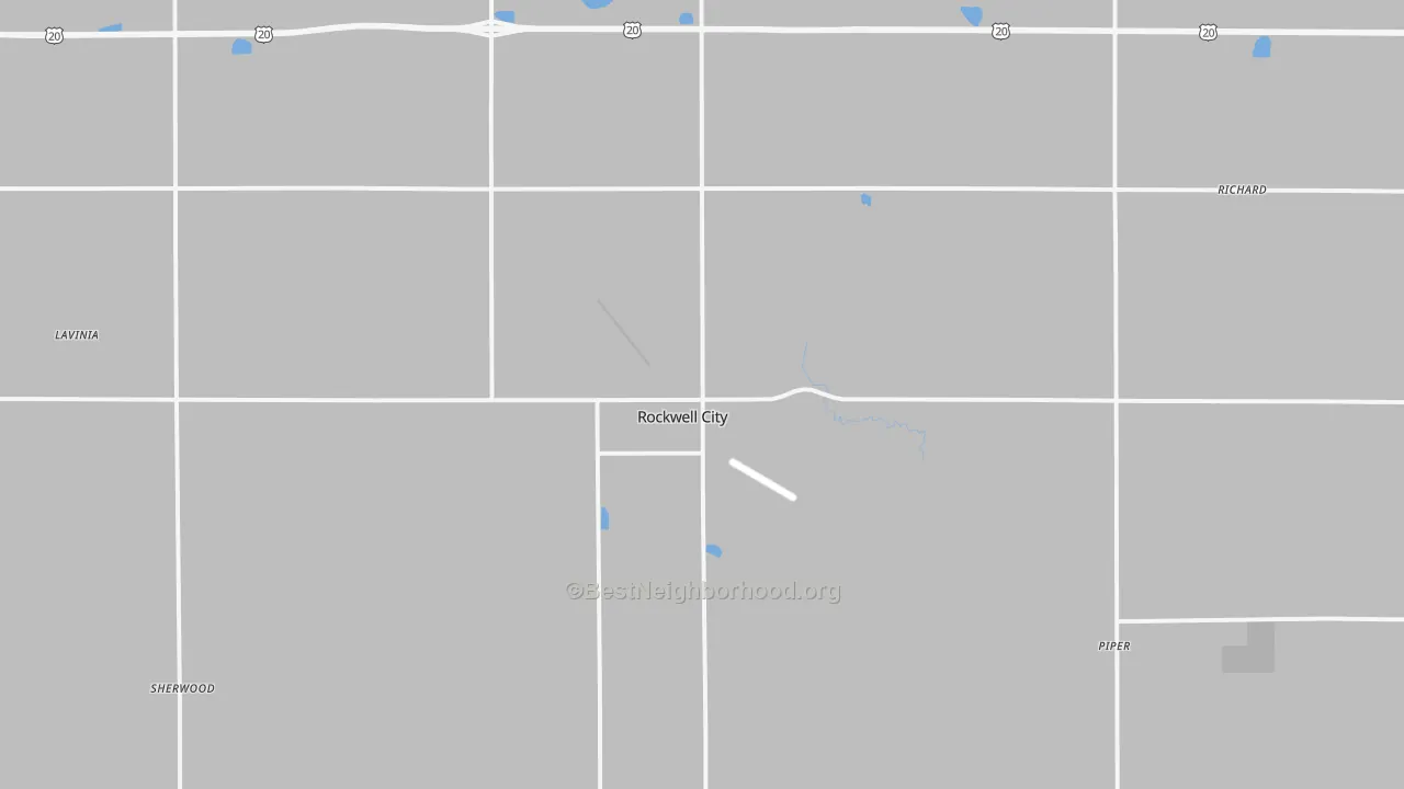 Transit Grade map of Rockwell City, IA