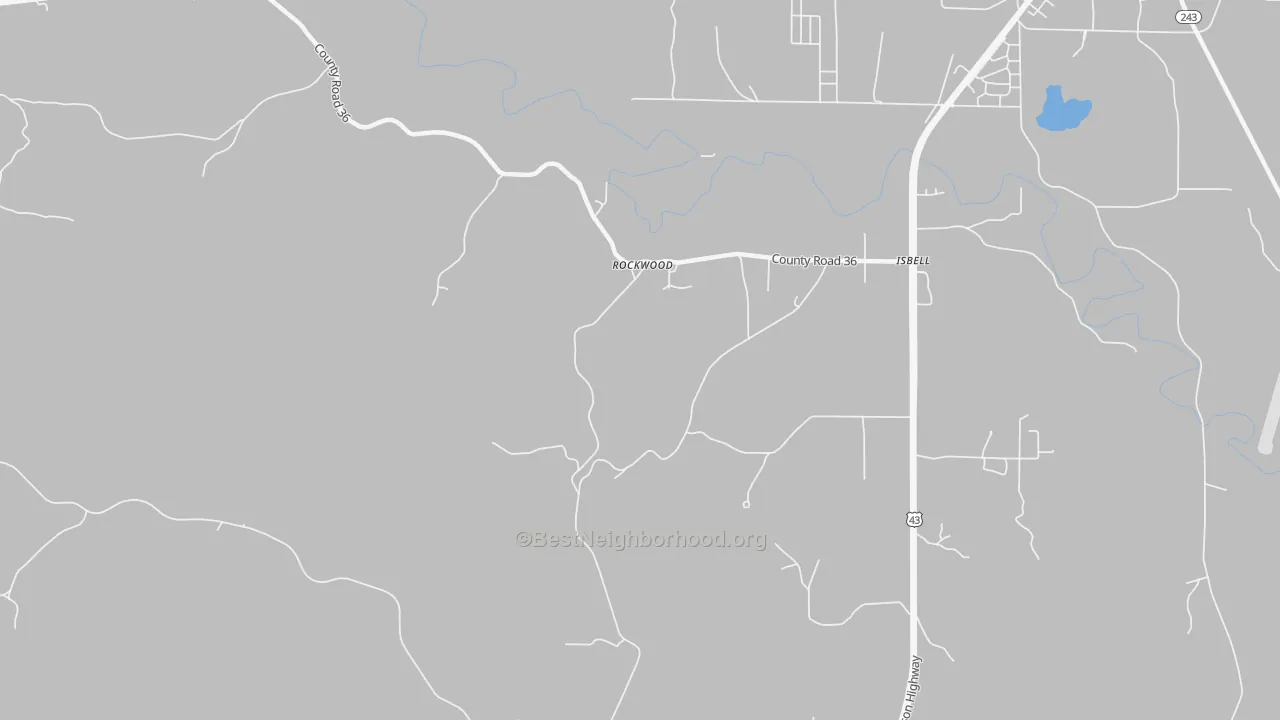 Transit Grade map of Rockwood, AL