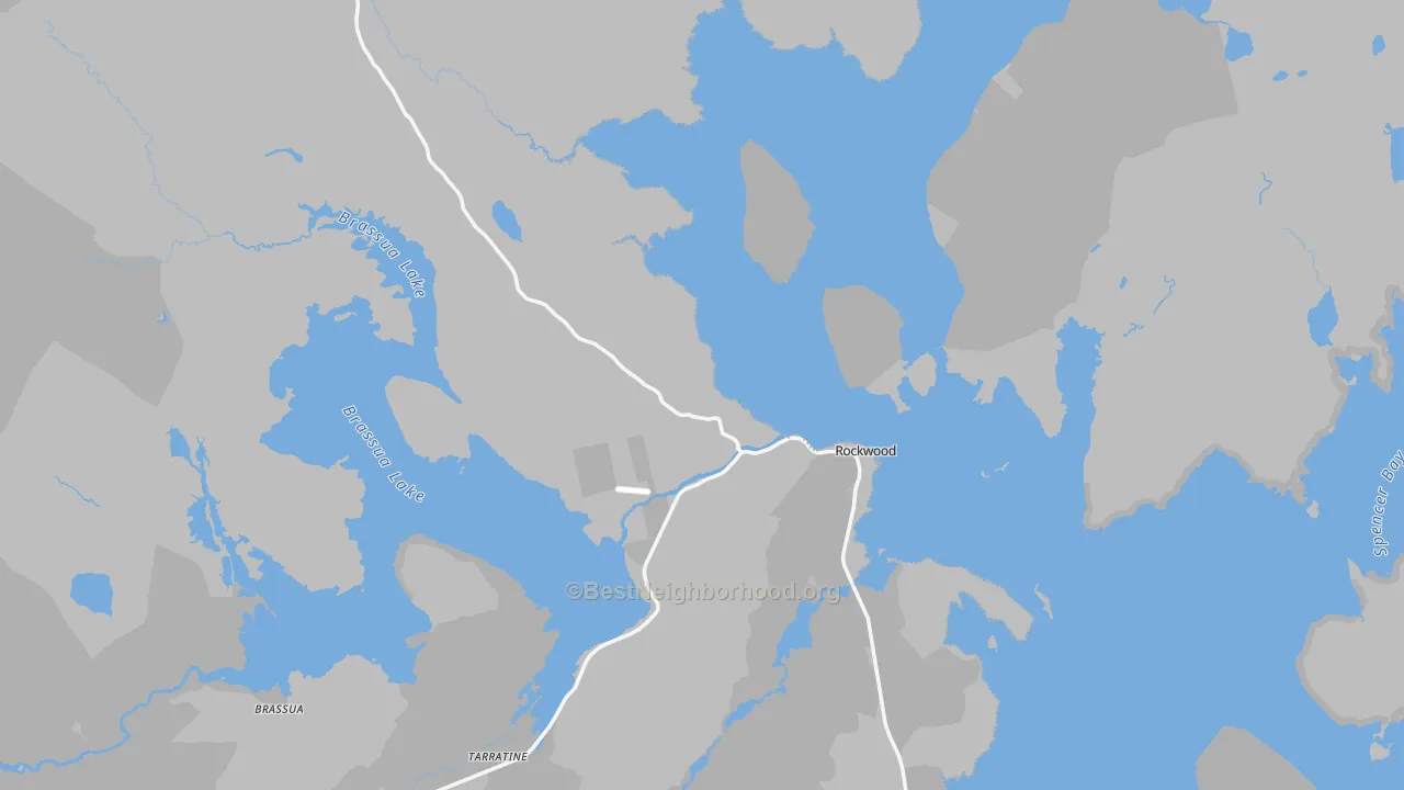 Transit Grade map of Rockwood, ME