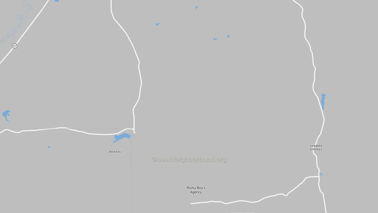 Transit Grade map of Rocky Boy, MT