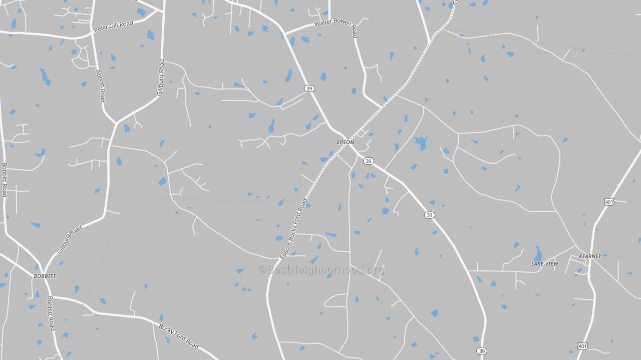 Transit Grade map of Rocky Ford, NC