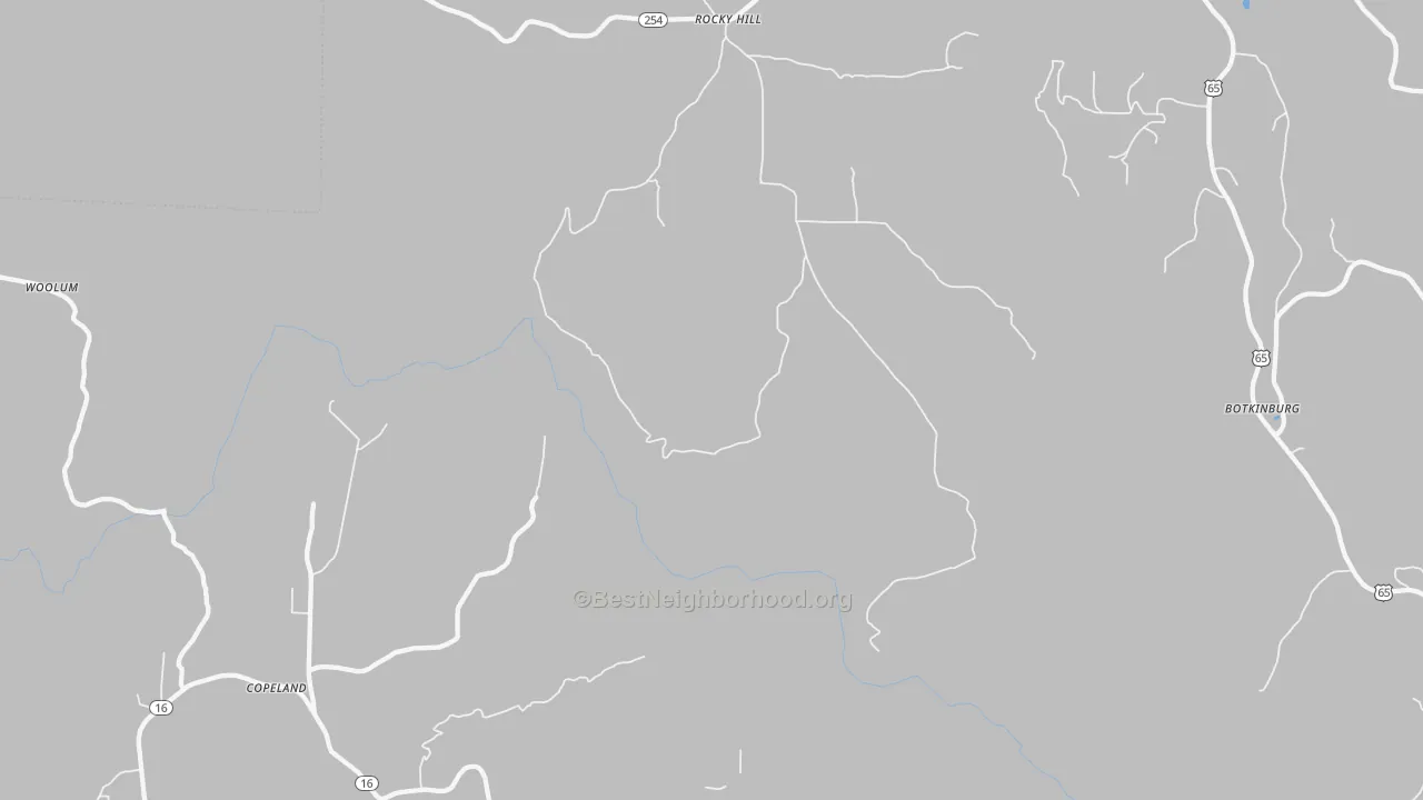 Transit Grade map of Rocky Hill, AR