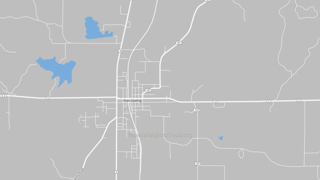 Transit Grade map of Rocky Mount, LA