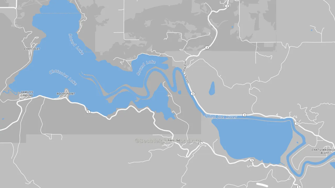 Transit Grade map of Rocky Point, ID
