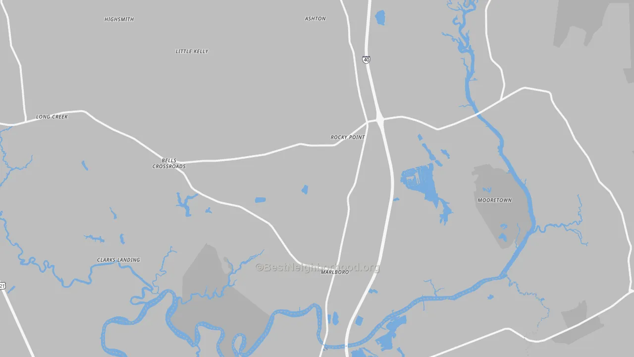 Transit Grade map of Rocky Point, NC