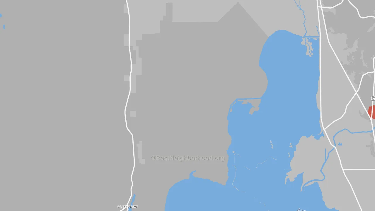 Transit Grade map of Rocky Point, OR