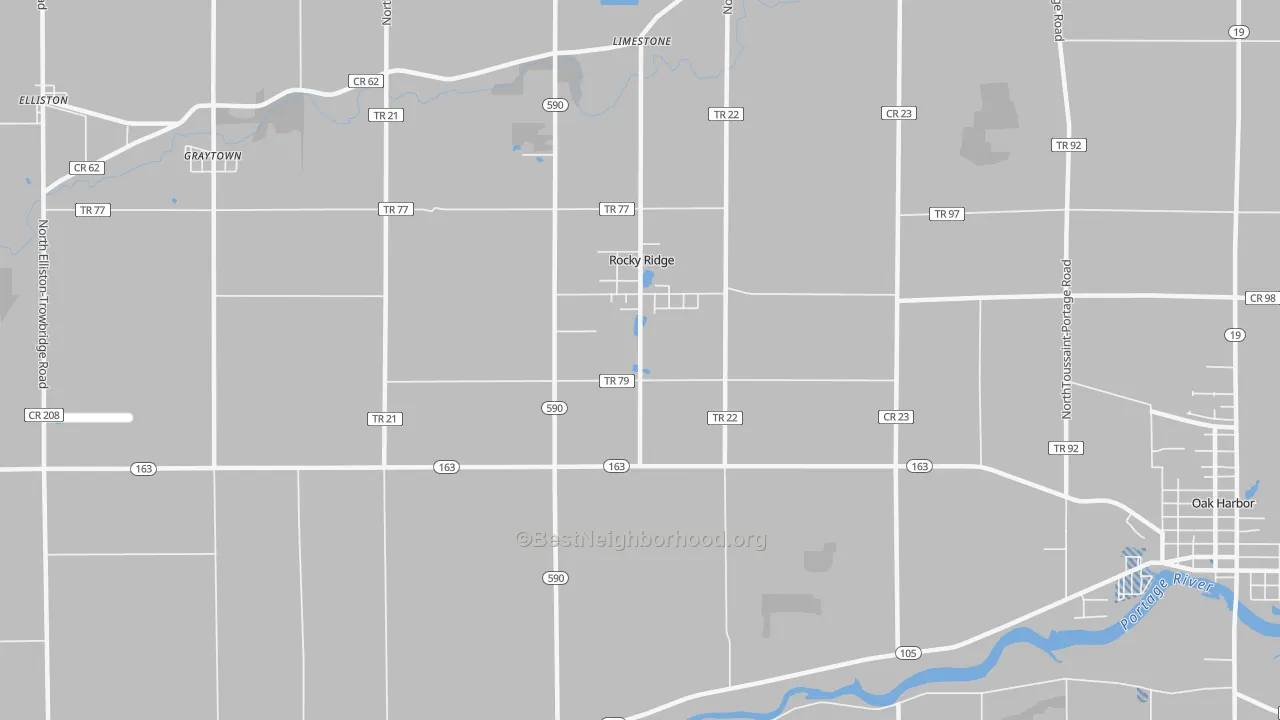 Transit Grade map of Rocky Ridge, OH