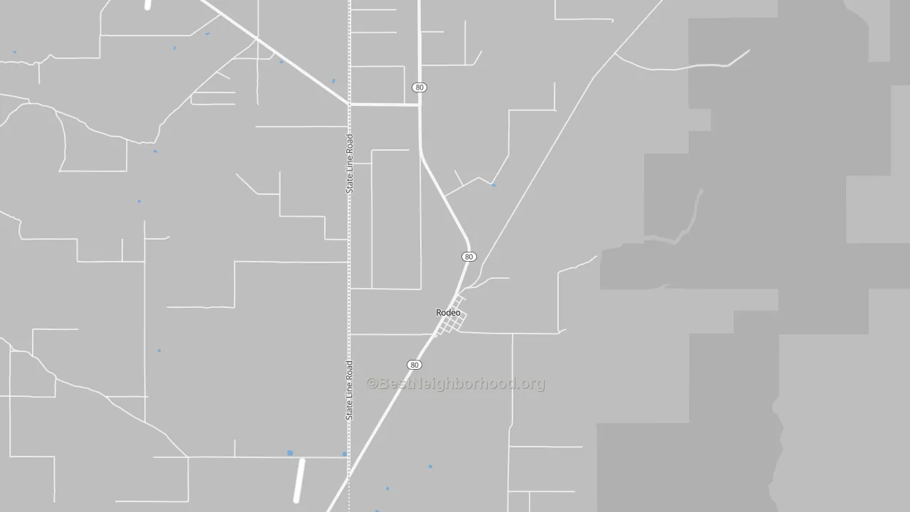 Transit Grade map of Rodeo, NM