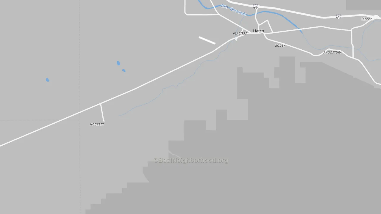 Transit Grade map of Rodey, NM