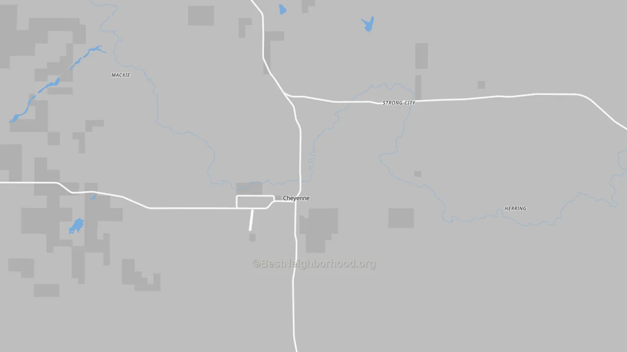 Transit Grade map of Roger Mills County, OK