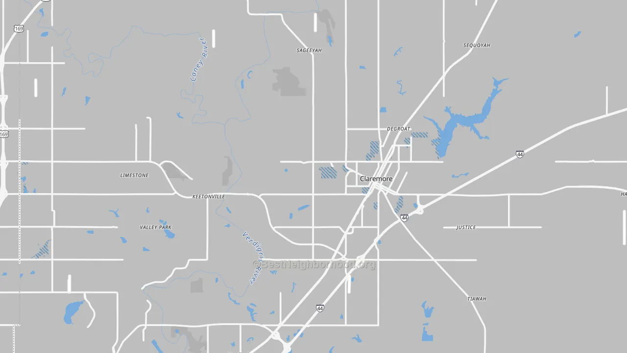 Transit Grade map of Rogers County, OK