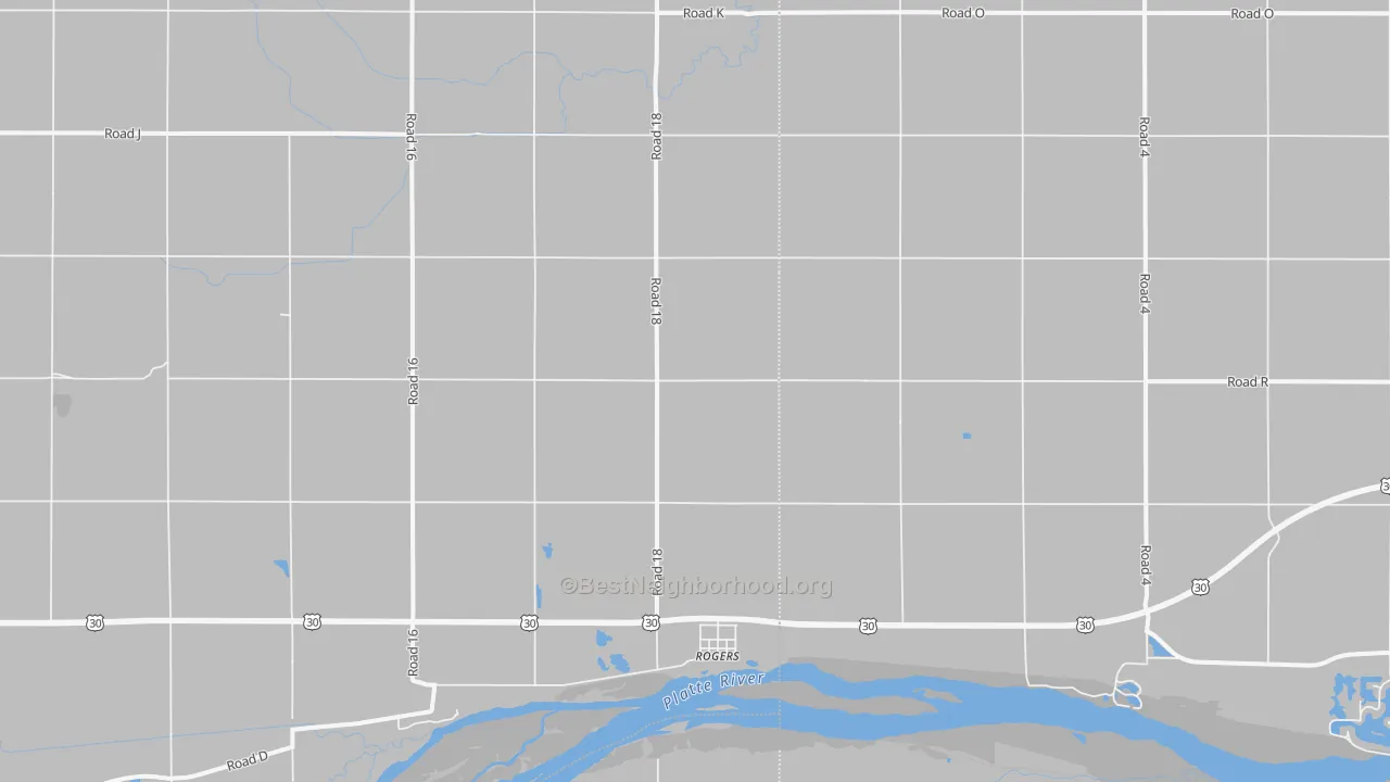 Transit Grade map of Rogers, NE